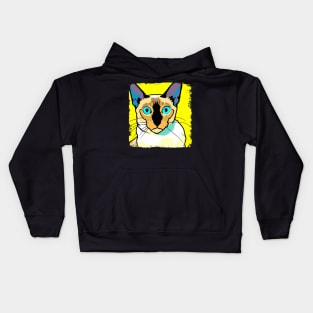 Tonkinese Pop Art - Cat Lover Gift Kids Hoodie